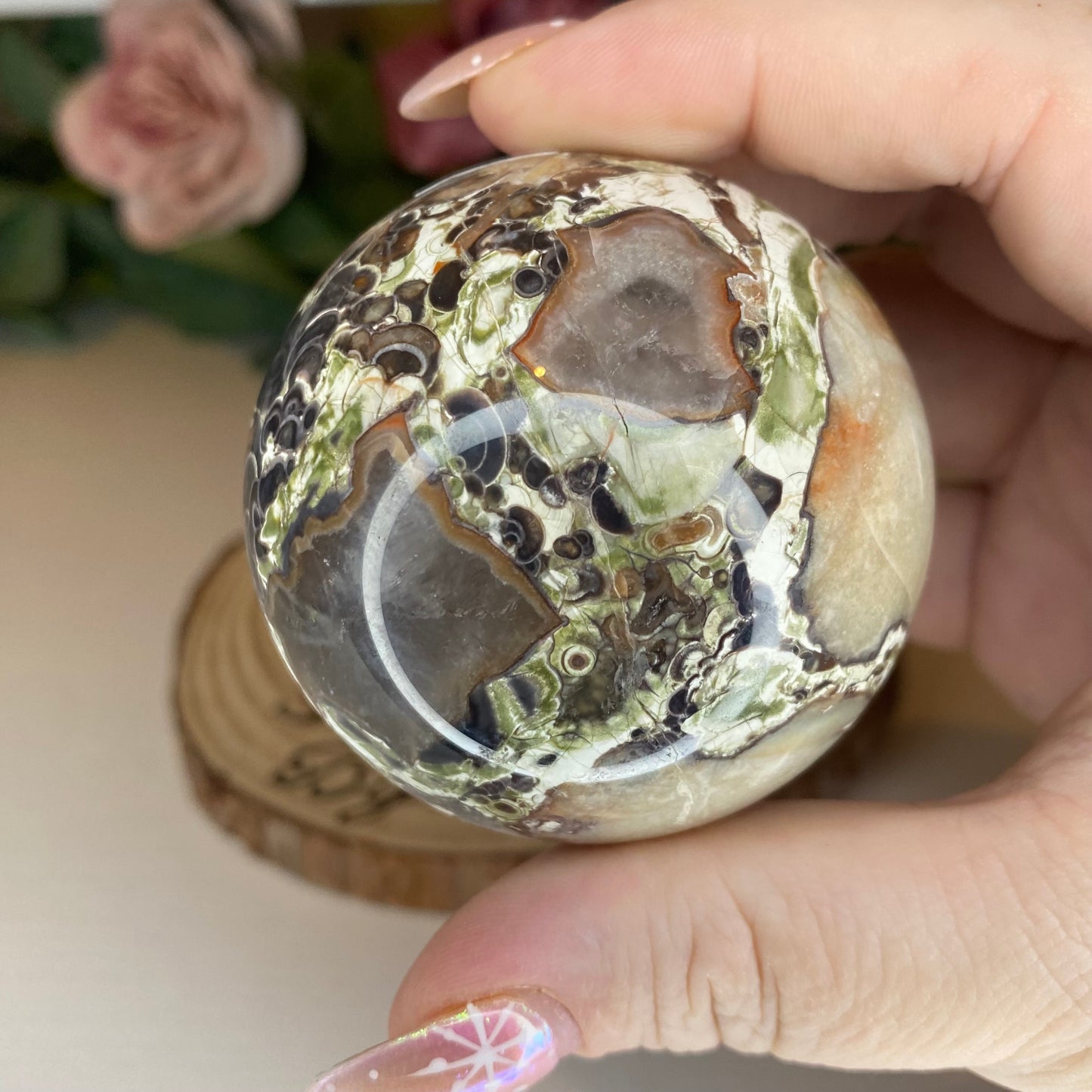 Money Agate Sphere