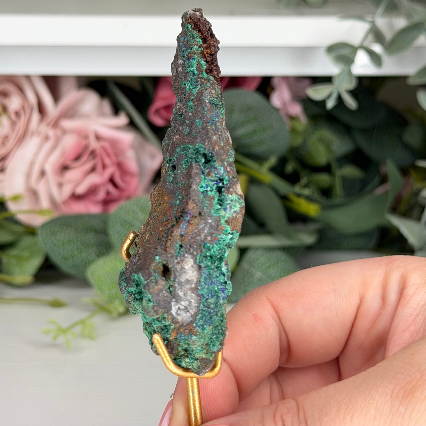 Azurite With Malachite From Indonesia