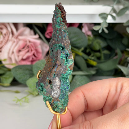 Azurite With Malachite From Indonesia