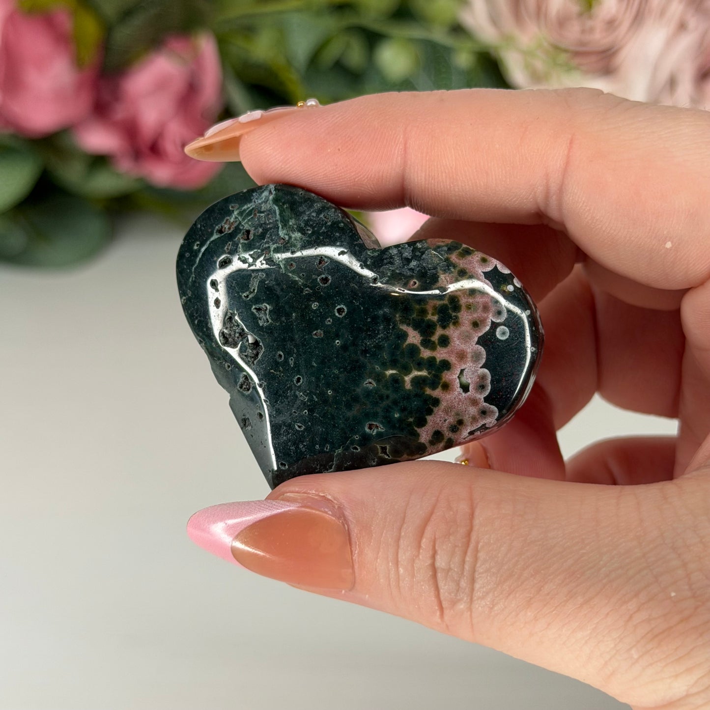 Ocean Jasper Heart