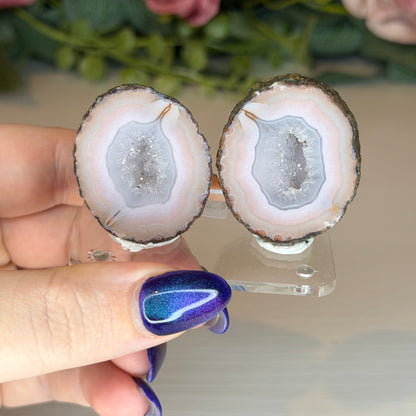 Zhanguo Agate Geode Pairs