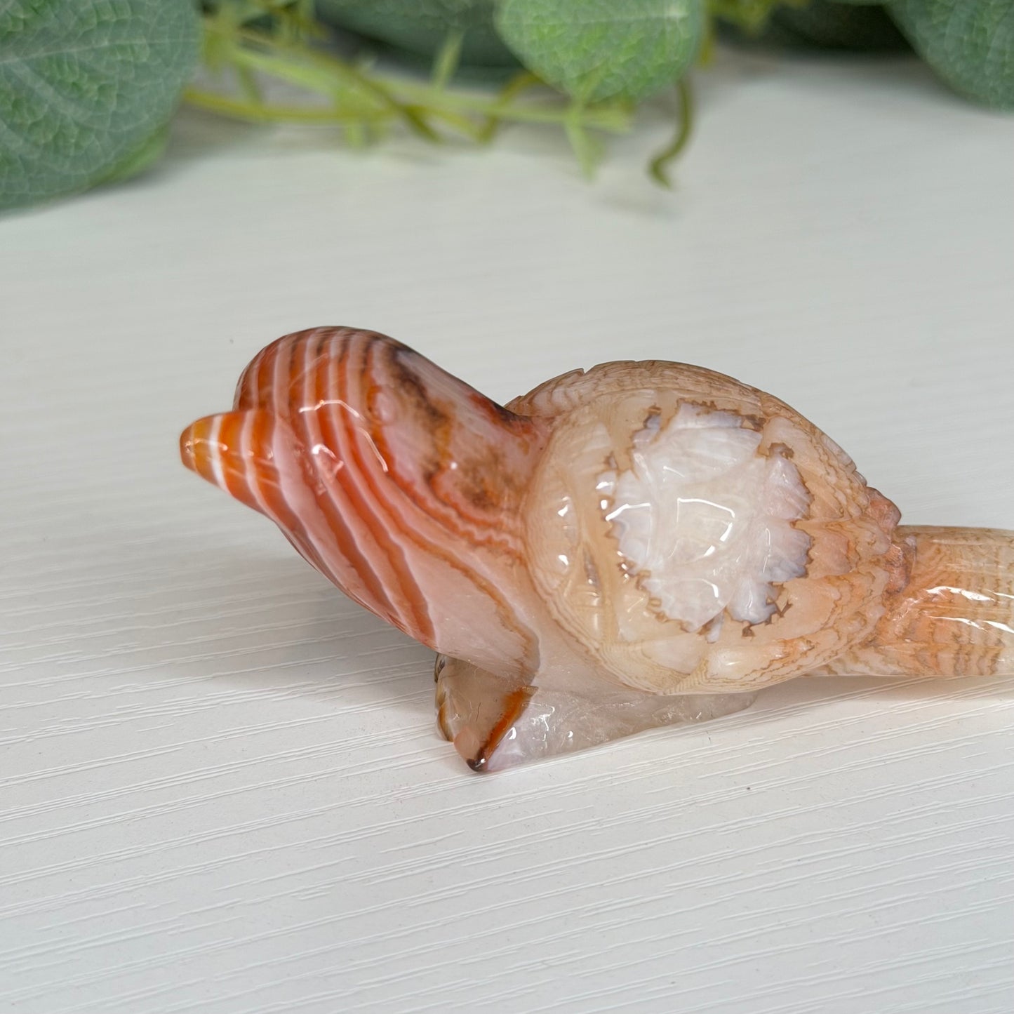 Carnelian Bird Carving