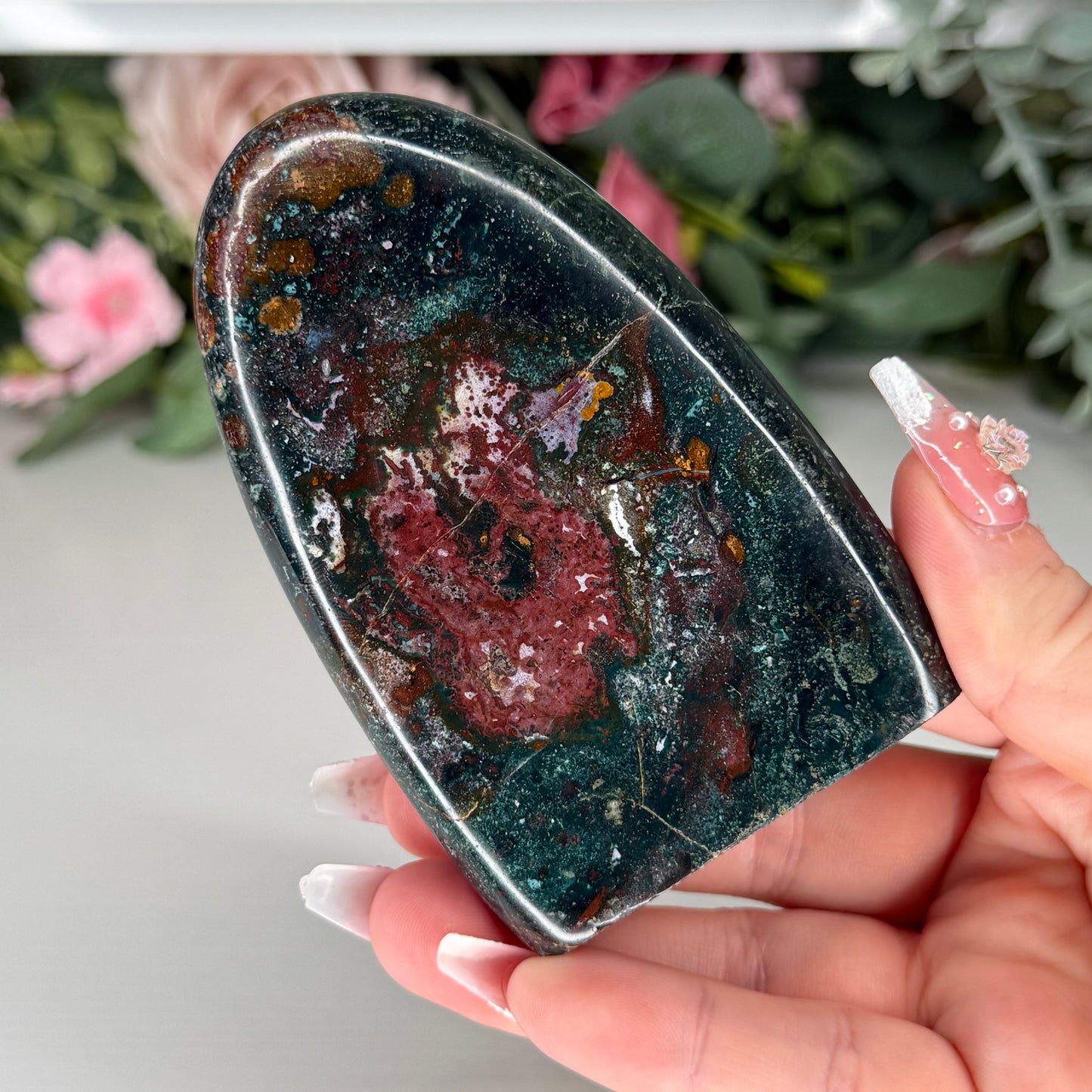 Green Jasper Freeforms