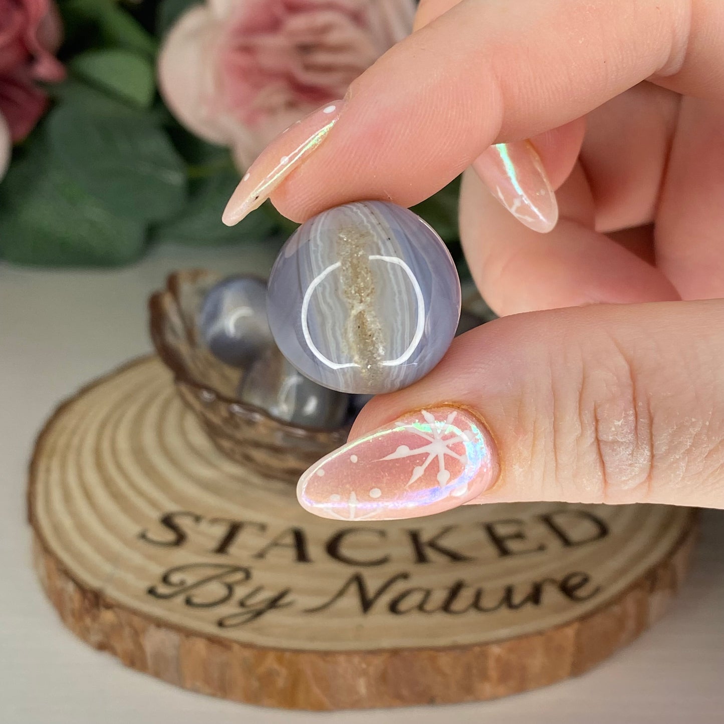 Druzy Agate mini Sphere (Intuitively Chosen)