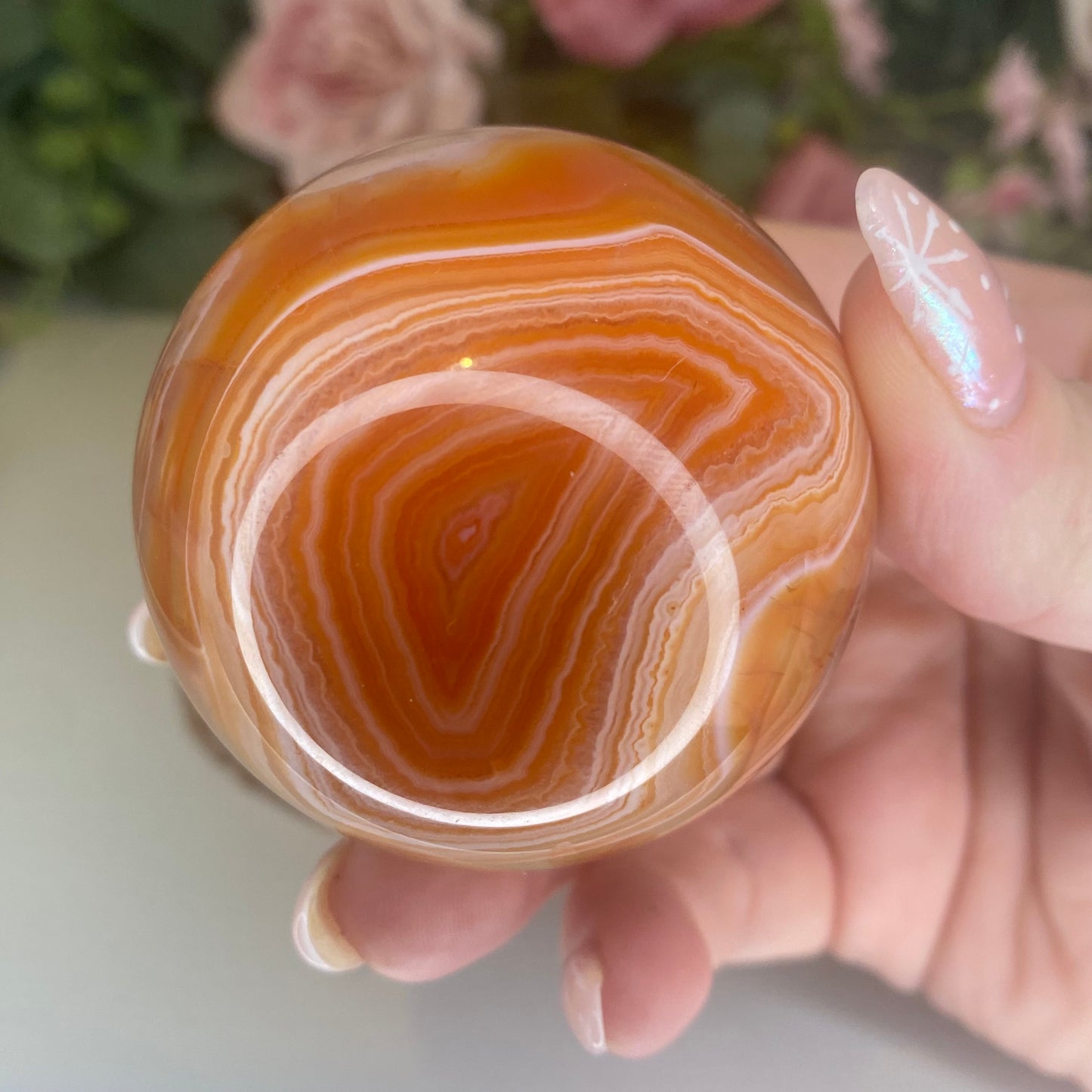 Carnelian spheres