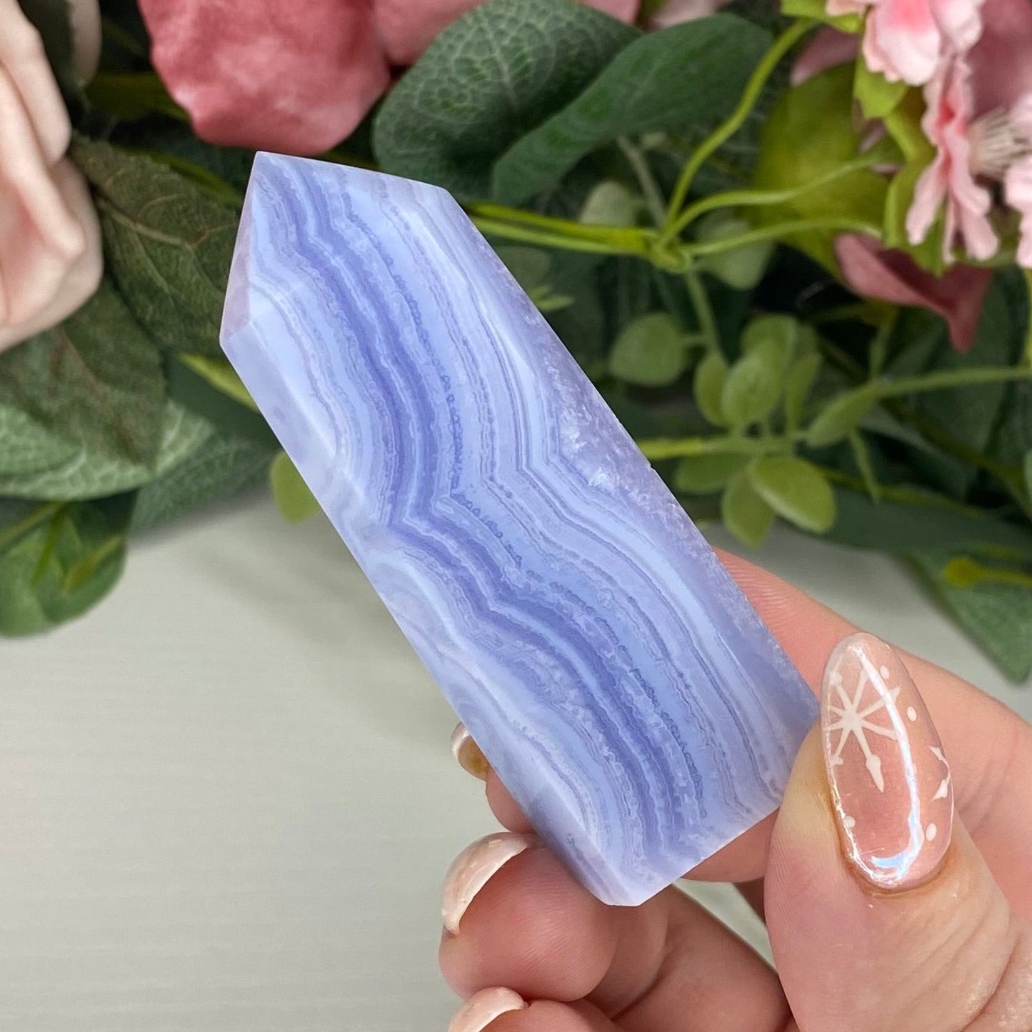 Blue Lace Agate Towers