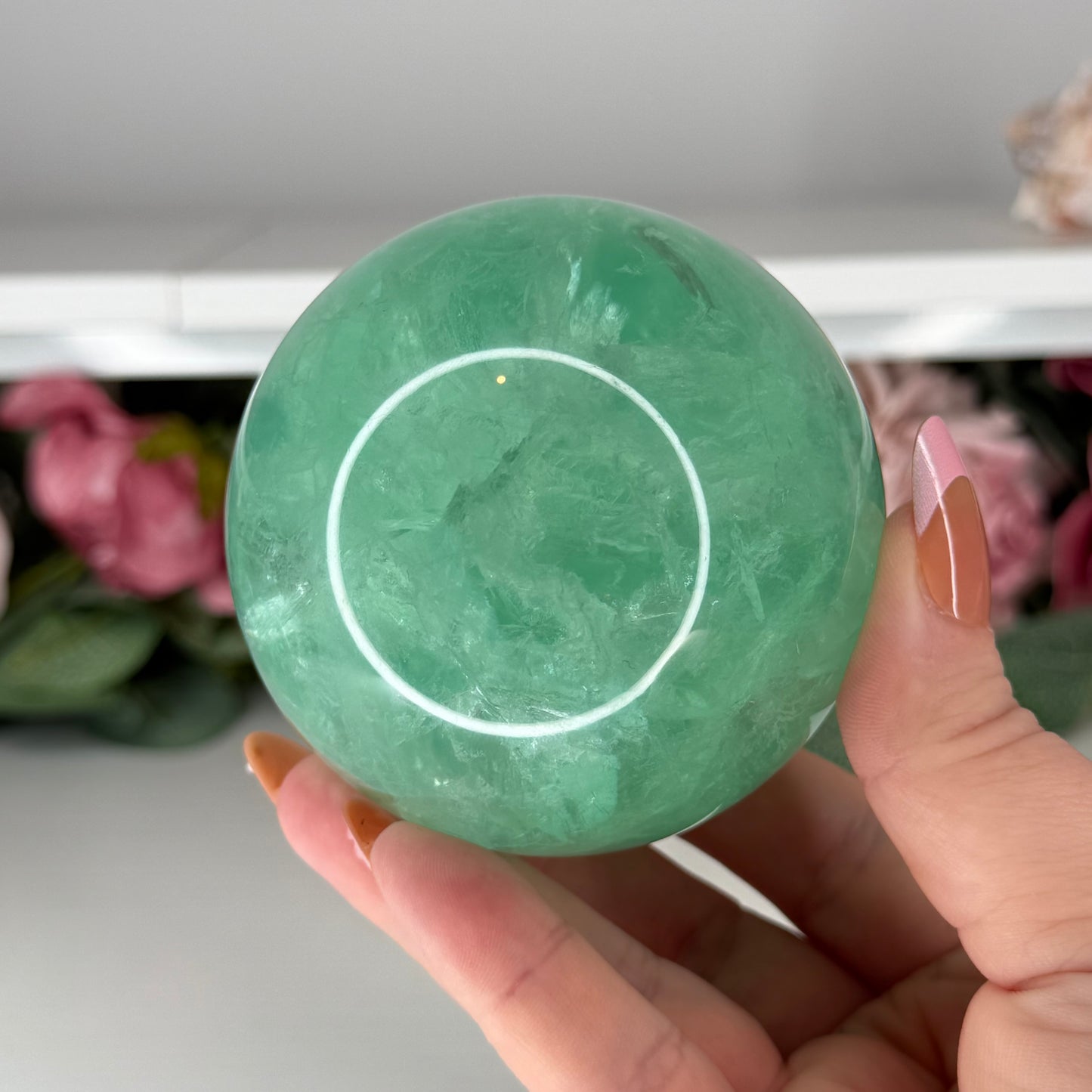 Green Fluorite Spheres