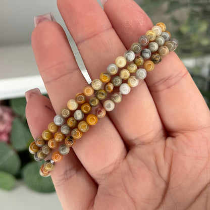 Crazy Lace Agate Bracelet (4mm)