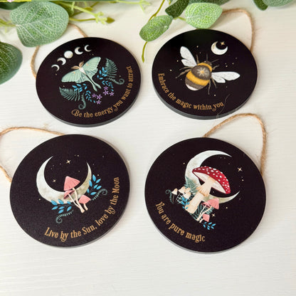 Dark Forest Wooden Signs