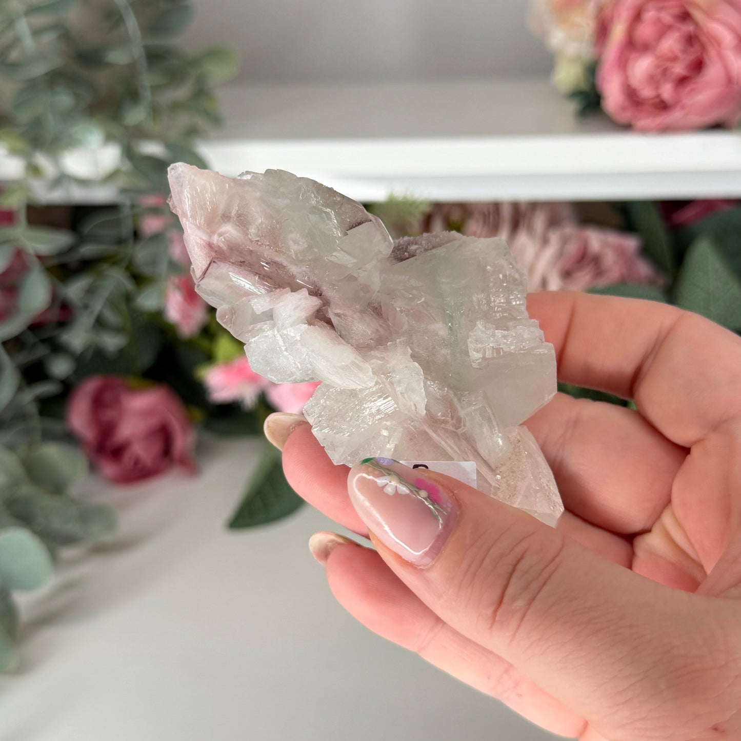 Pink Apophyllie with Stilbite