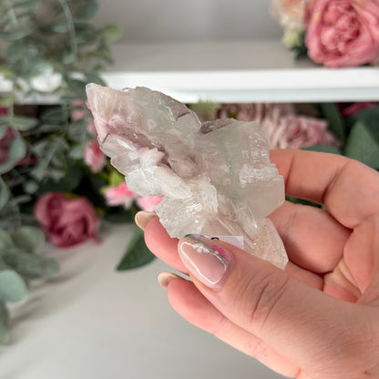 Pink Apophyllie with Stilbite