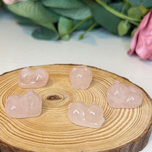 Mini Rose Quartz Kitty