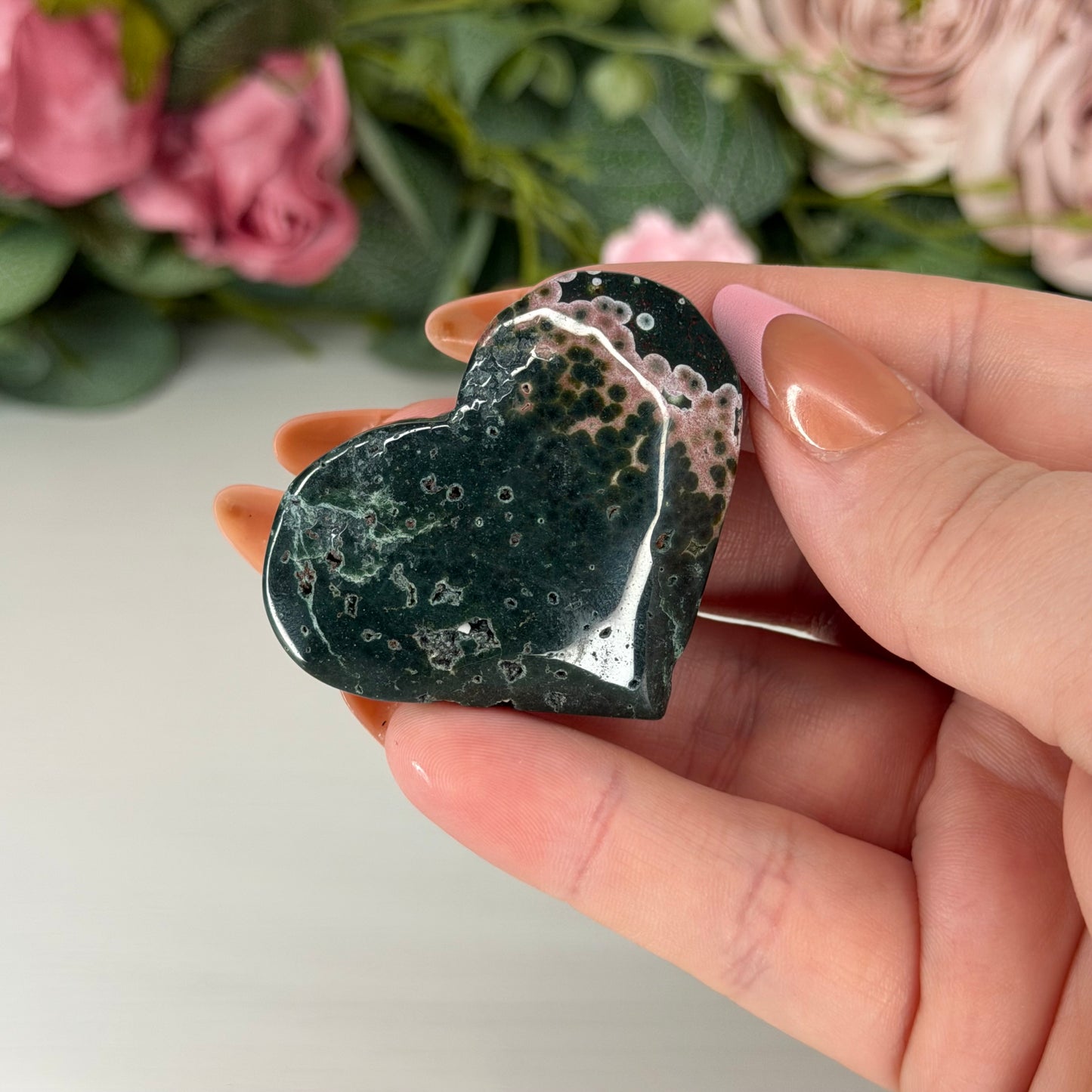 Ocean Jasper Heart