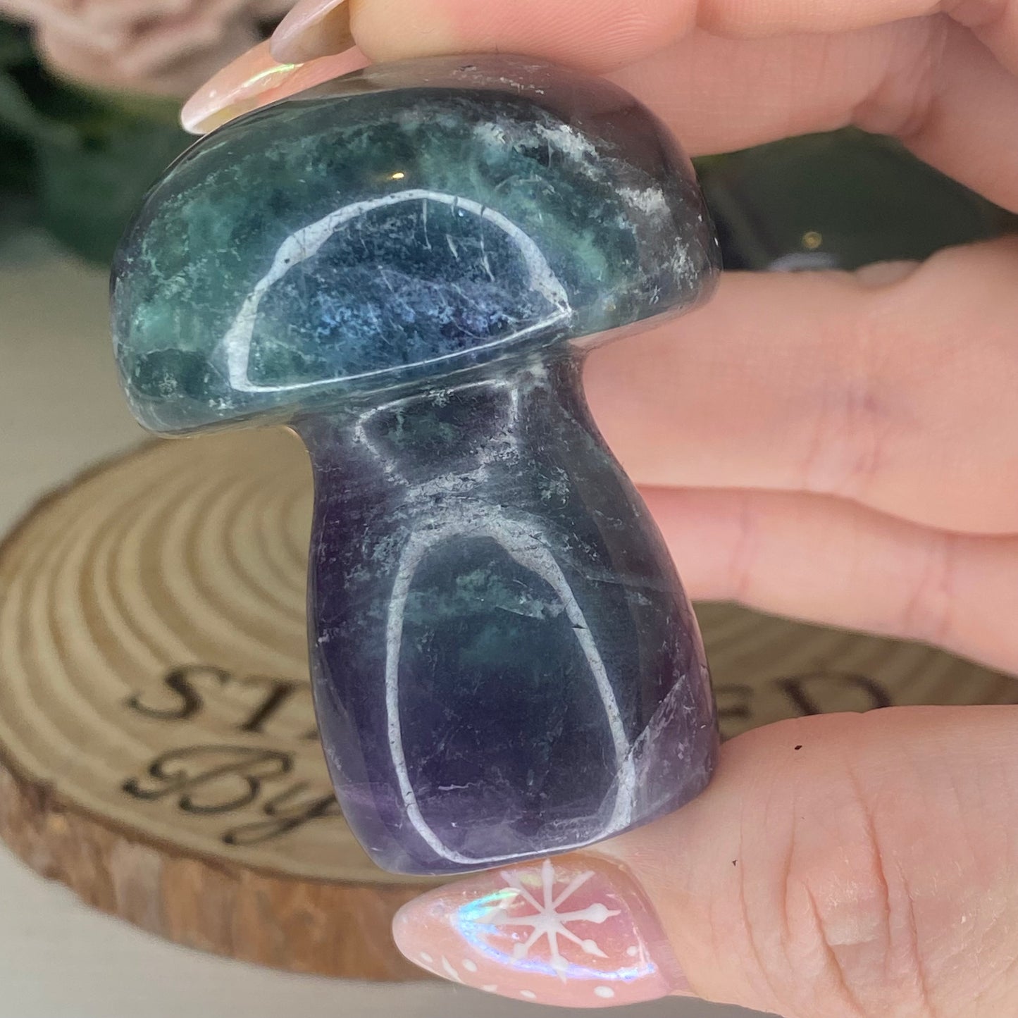 Fluorite Mushrooms