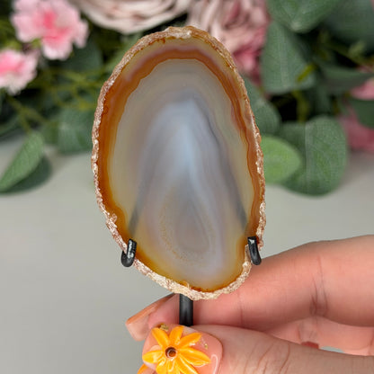 Agate Slice on Stand A