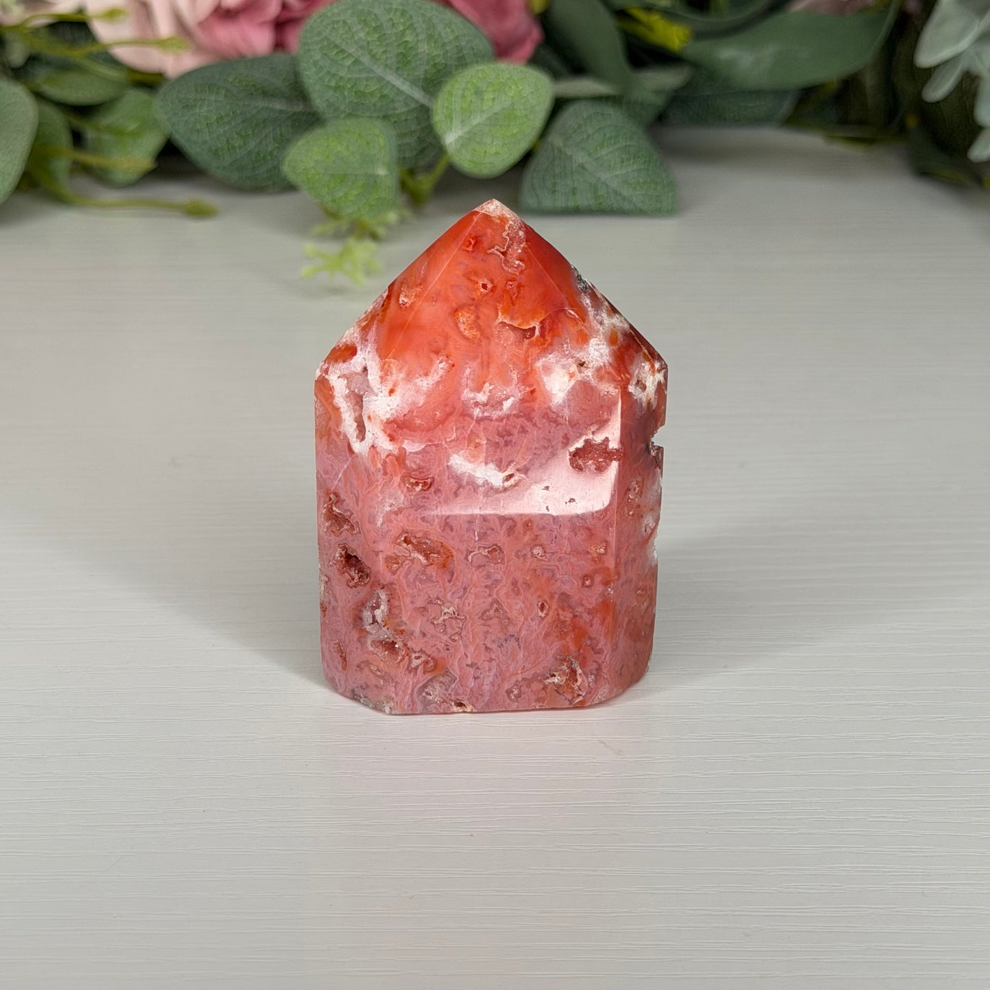 Pink Carnelian Domino Towers