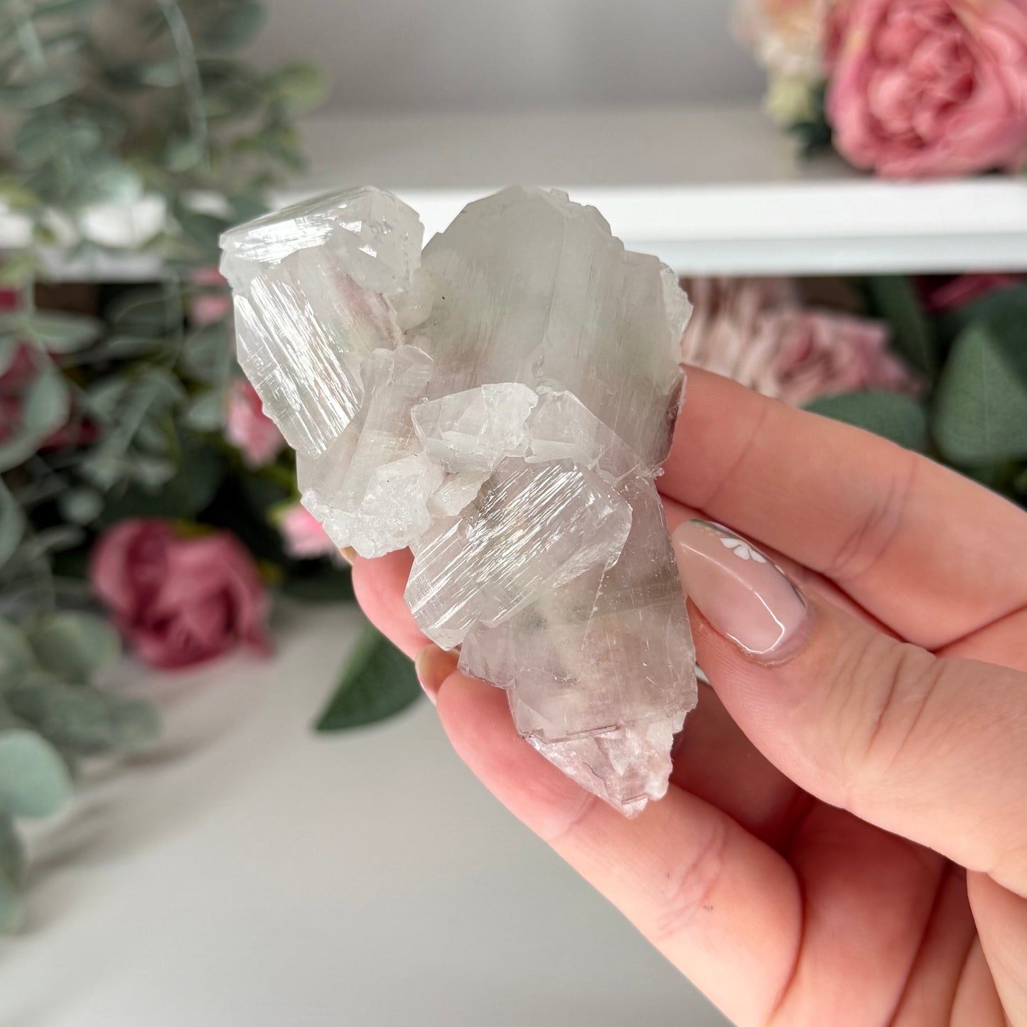 Pink Apophyllie with Stilbite