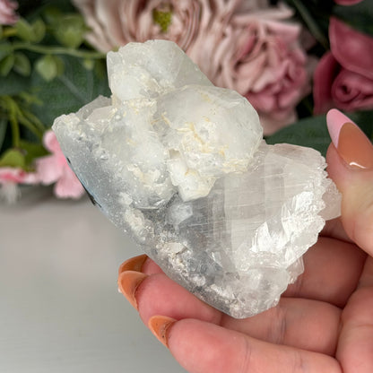 Blue Chalcedony With Apophyllite