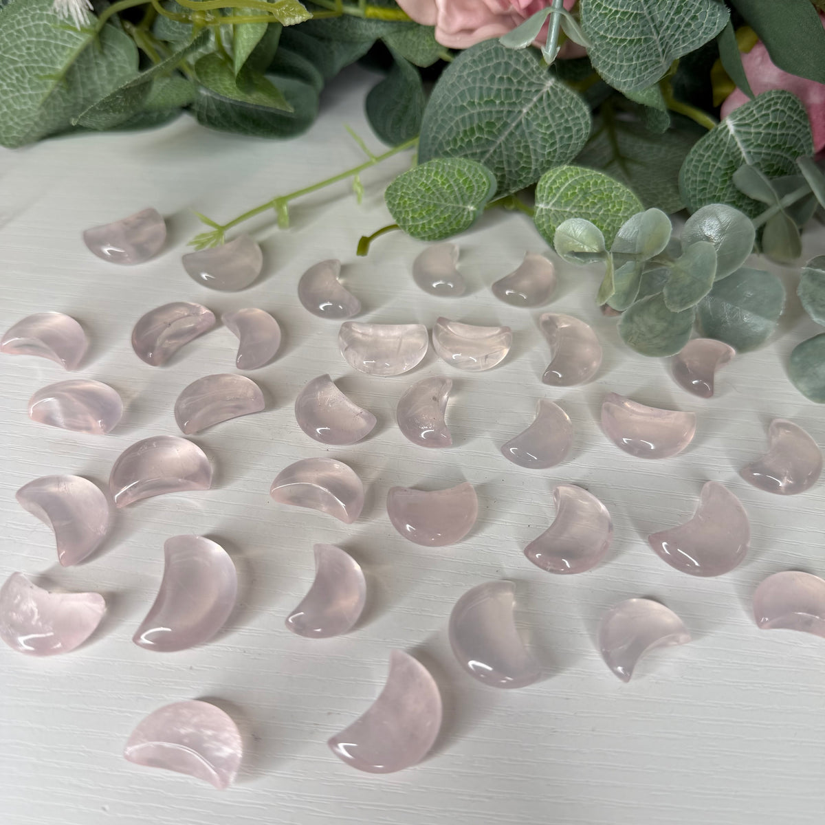 Mini Rose Quartz Moon