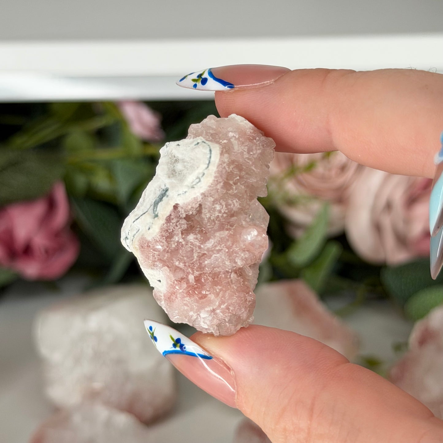 Apophyllite With Pink Chacedony