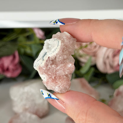 Apophyllite With Pink Chacedony