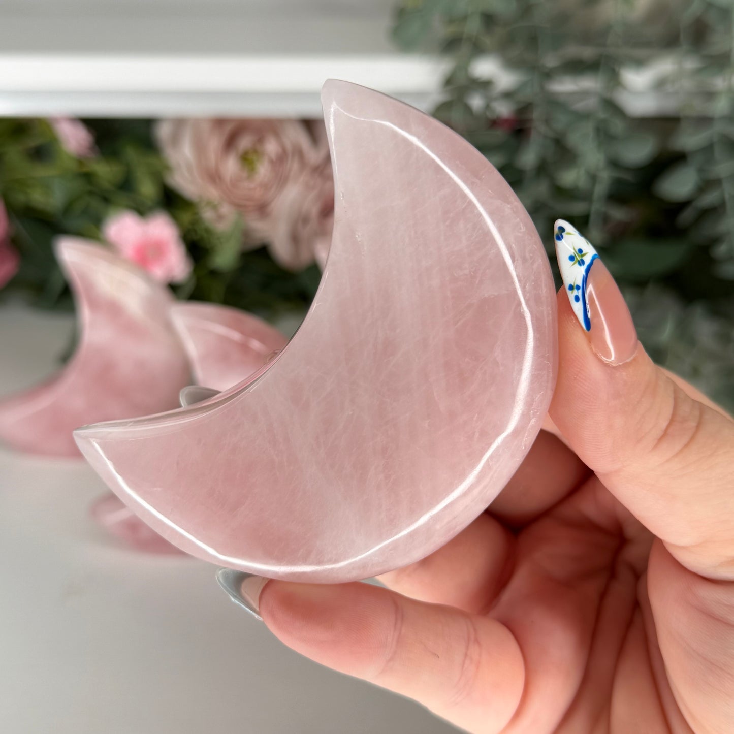 Rose Quartz Standing Moons