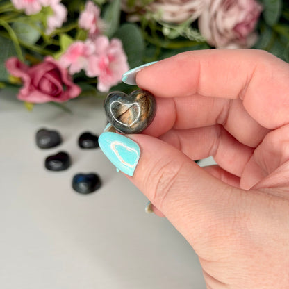 Labradorite Mini Hearts