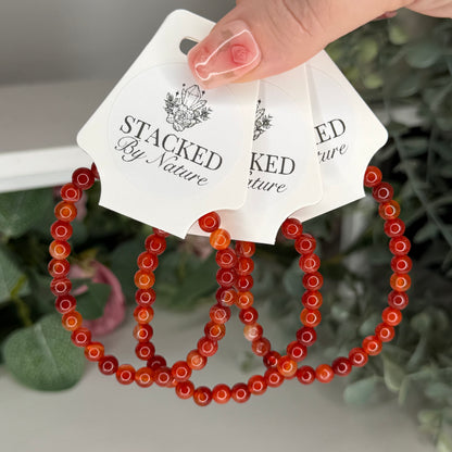 Carnelian Bracelet (6mm)