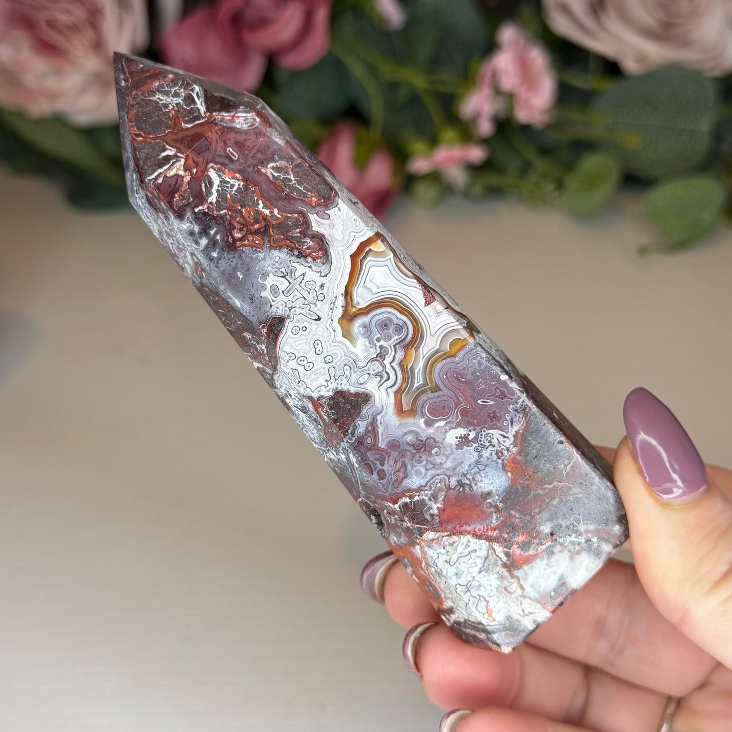 Mexican Lace Agate Towers