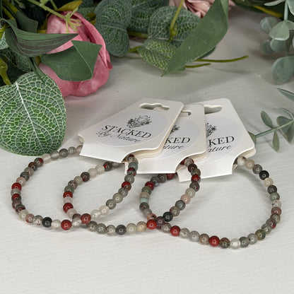 African Bloodstone Bracelet (4mm)