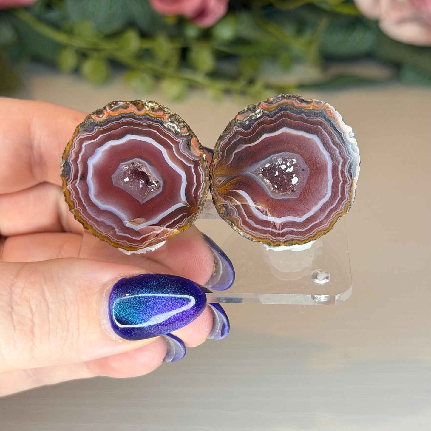 Zhanguo Agate Geode Pairs