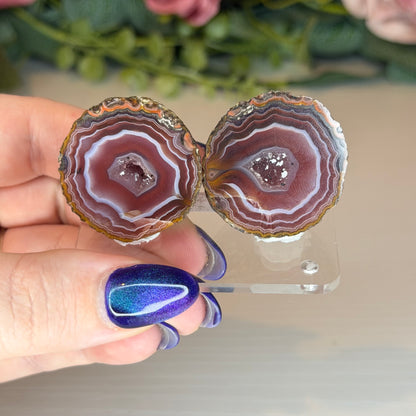 Zhanguo Agate Geode Pairs