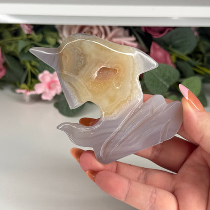 Druzy Agate Dolphin