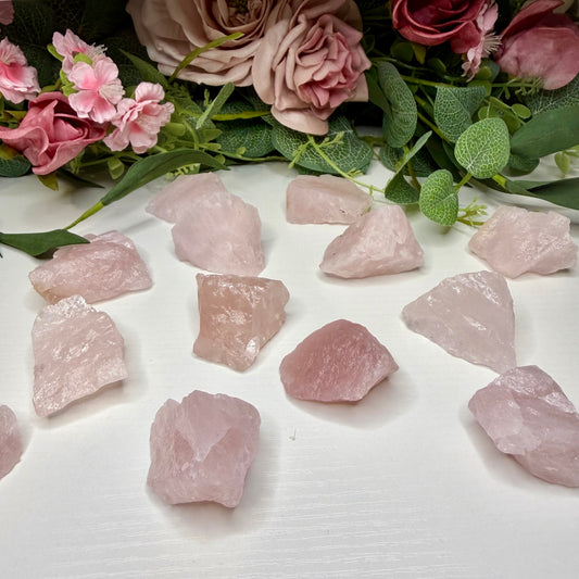 Raw Rose Quartz Chunks