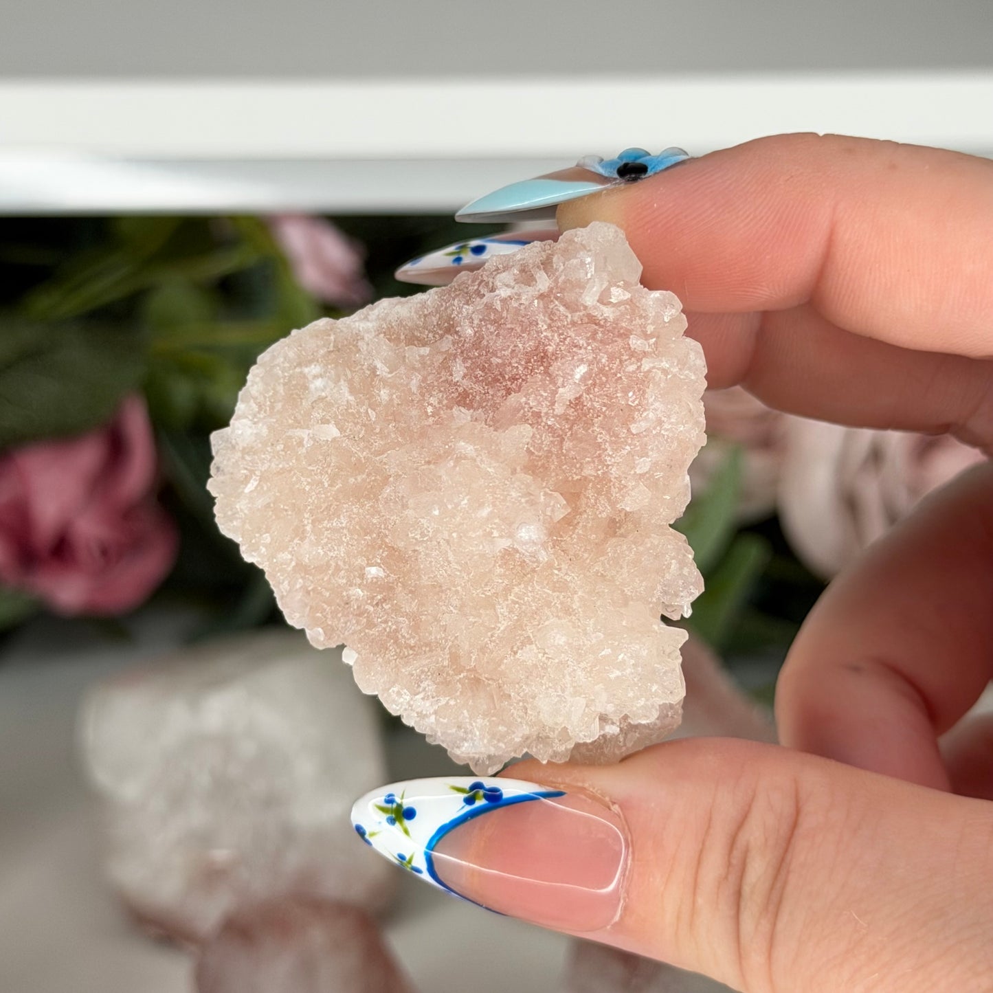 Apophyllite With Pink Chacedony