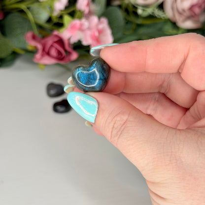 Labradorite Mini Hearts
