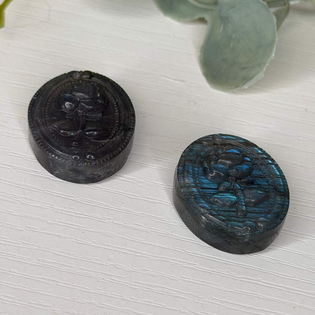 Labradorite Rose Cabs