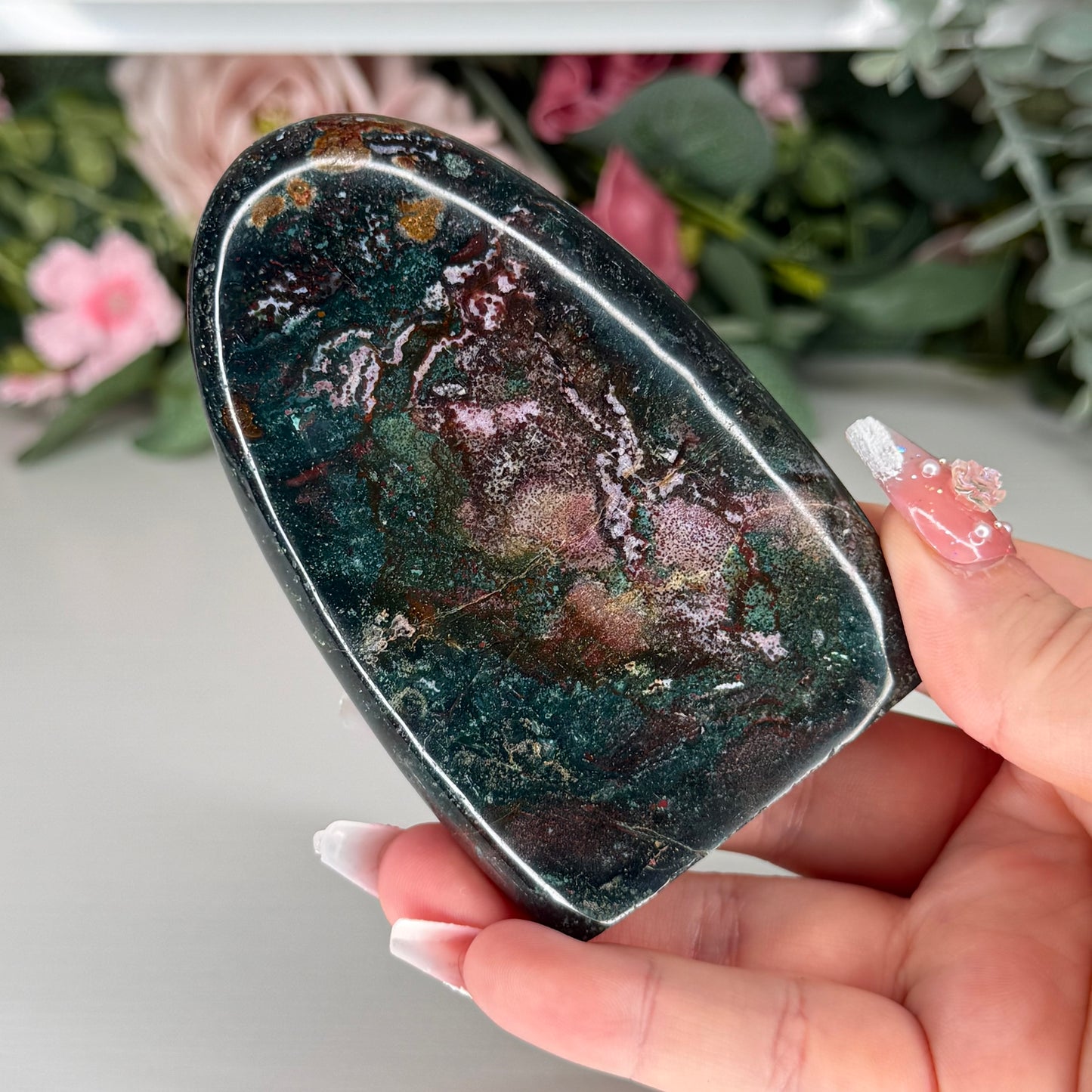 Green Jasper Freeforms
