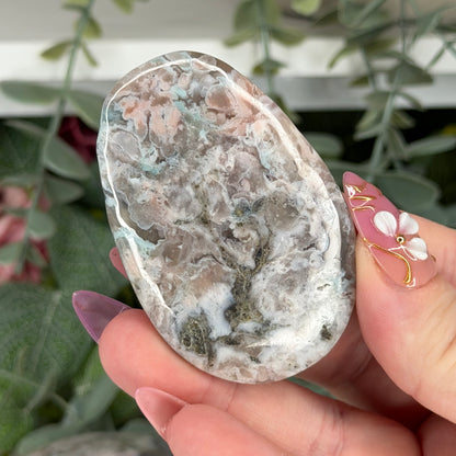 Flower Agate Palm & Hearts