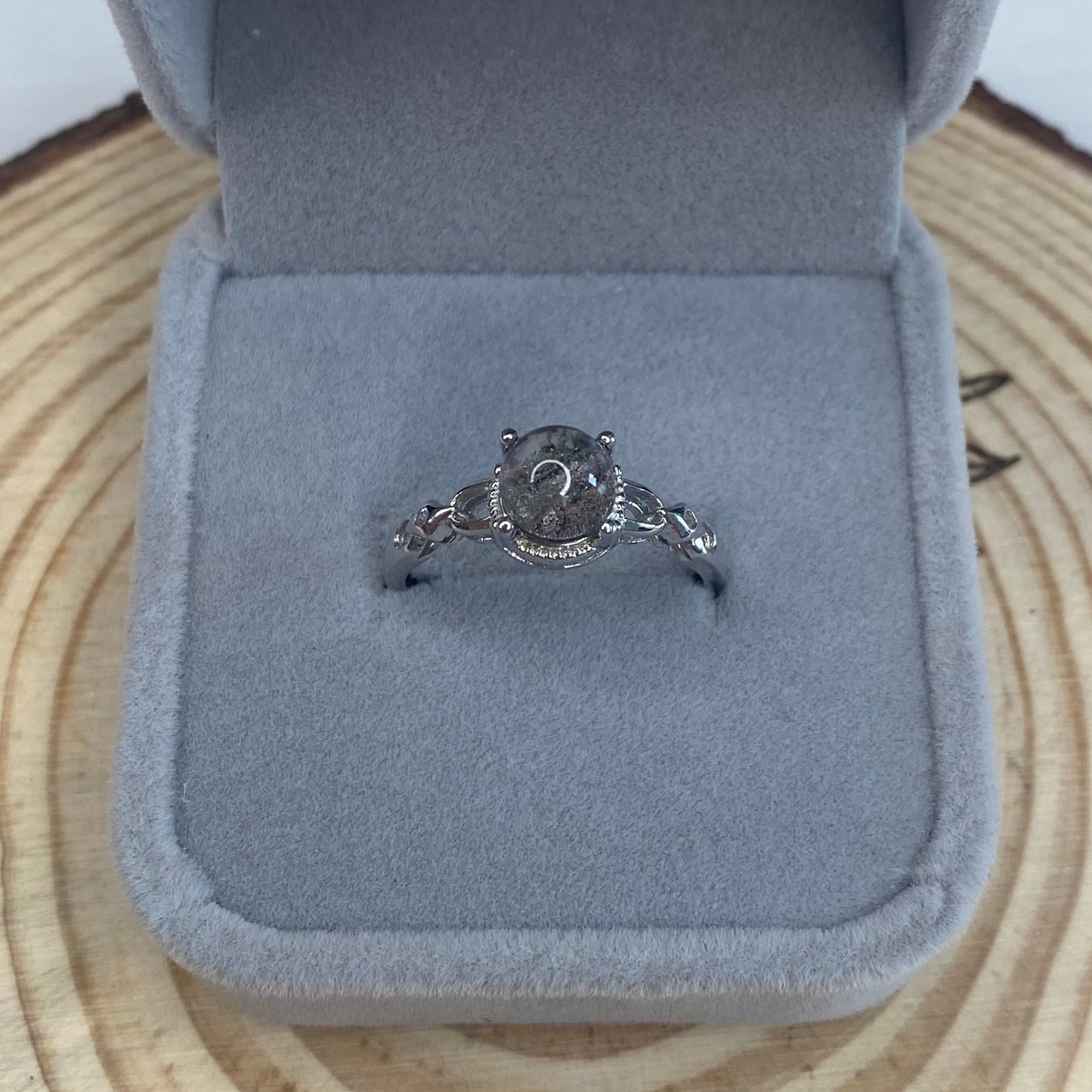 Garden Quartz S925 Adjustable Ring