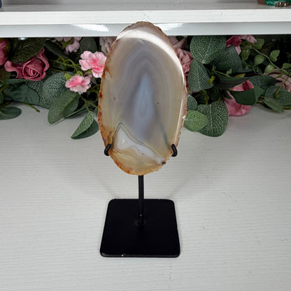 Agate Slice on Stand D