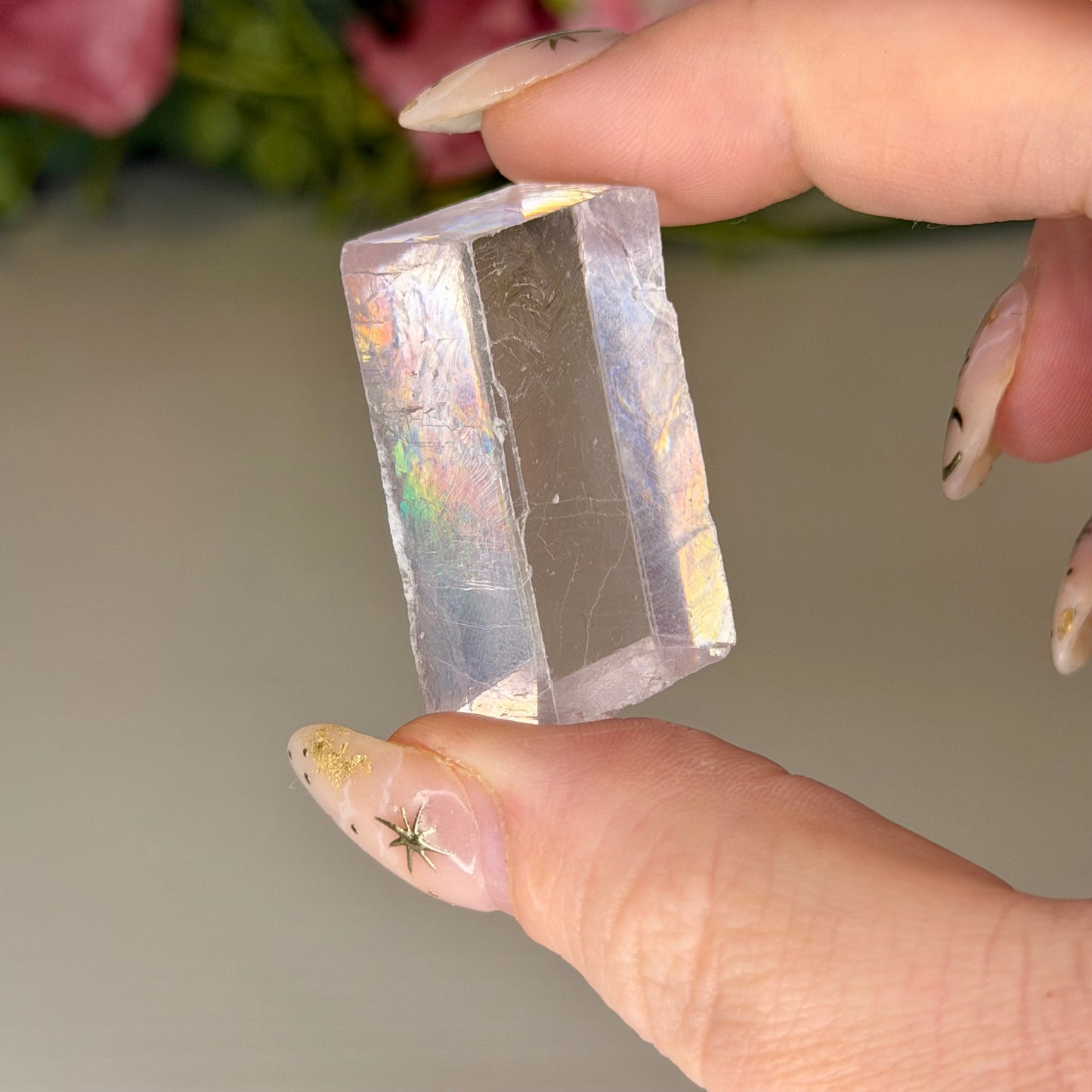 Lilac Optical Calcite Freeforms