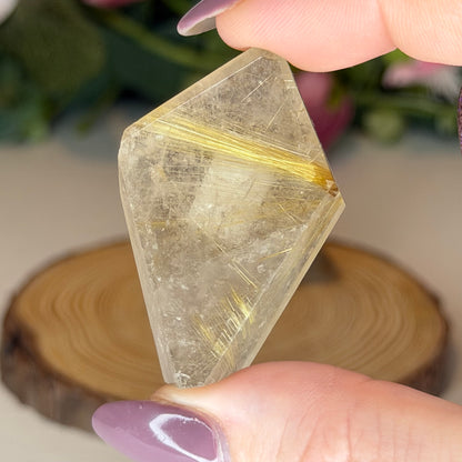 Golden Rutile Freeforms