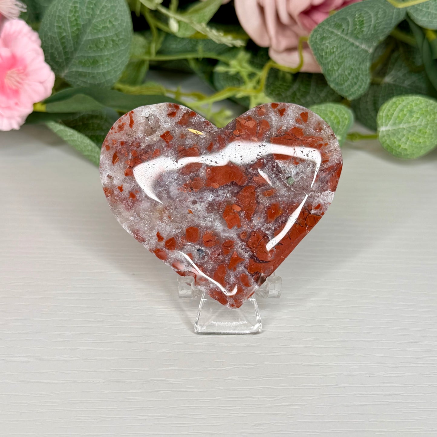 Brecciated Jasper Hearts