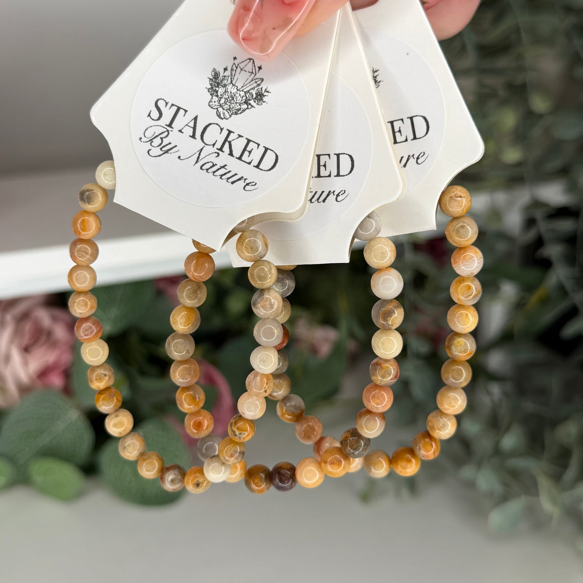 Crazy Lace Agate Bracelet (6mm)