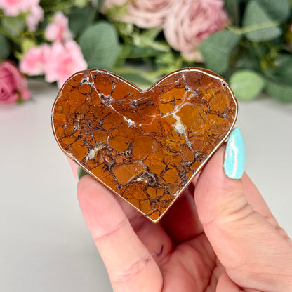 Brecciated Jasper Hearts