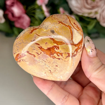 Polychrome Jasper Hearts
