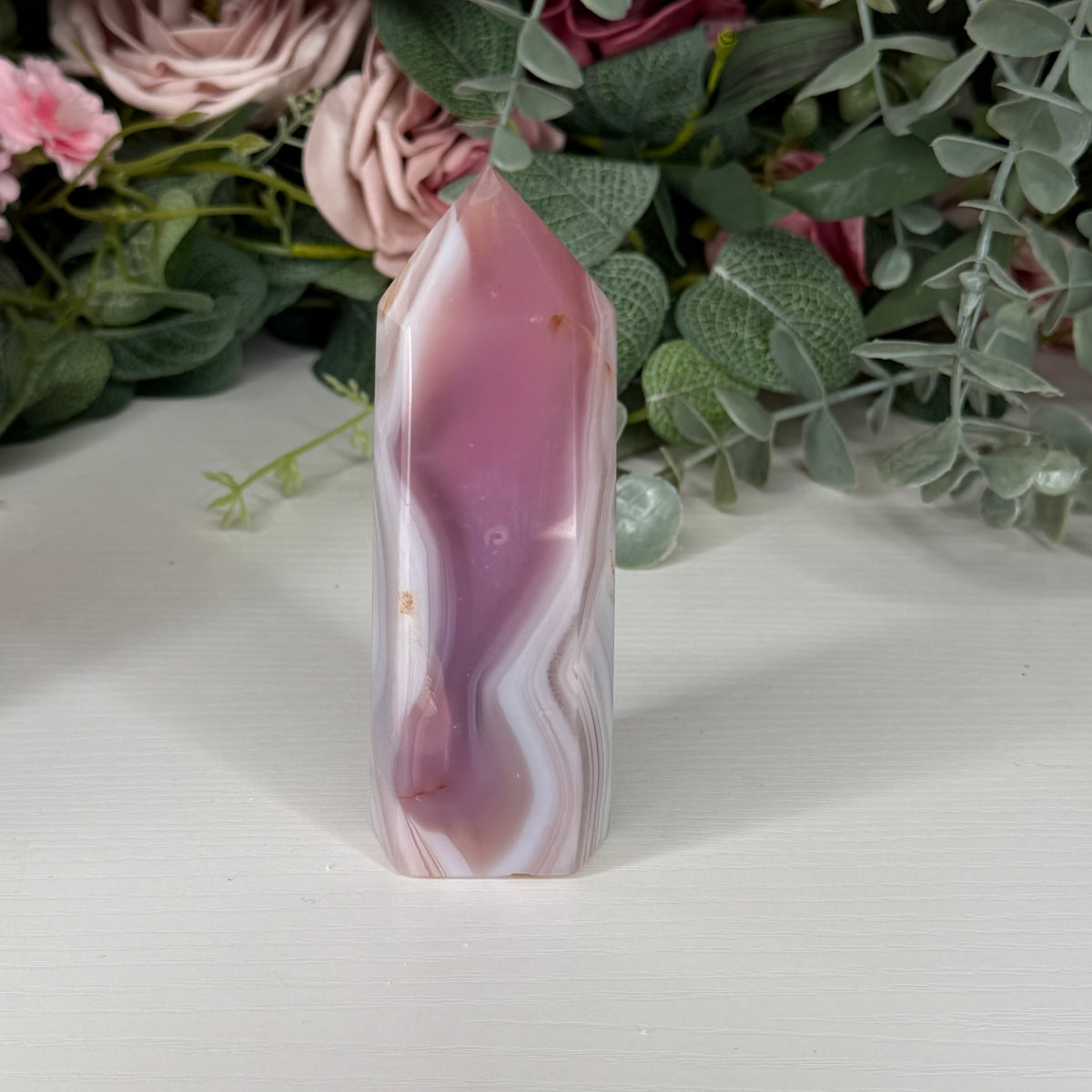 Pink Jelly Agate Towers