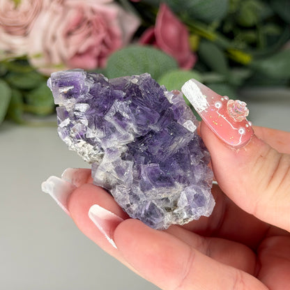 Purple Fluorite Specimen Sand Included