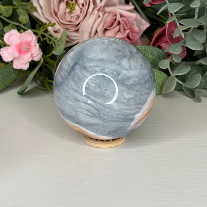 Blue Petrified Wood Spheres